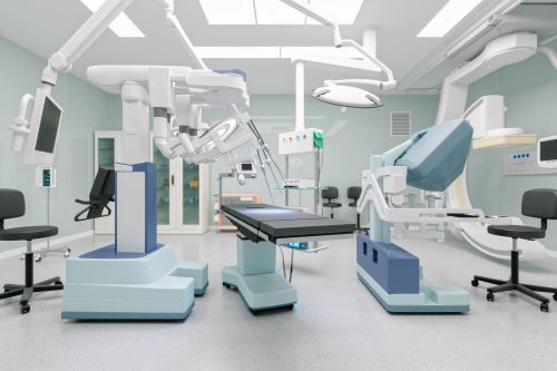 Equipment in a robotic surgery center
